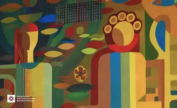 Реставрація стінопису за участі студентки спеціальності «Дизайн»