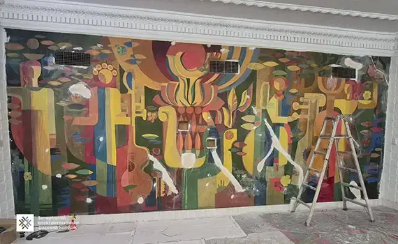 Відновлення стінопису у Палаці культури «Заводський»