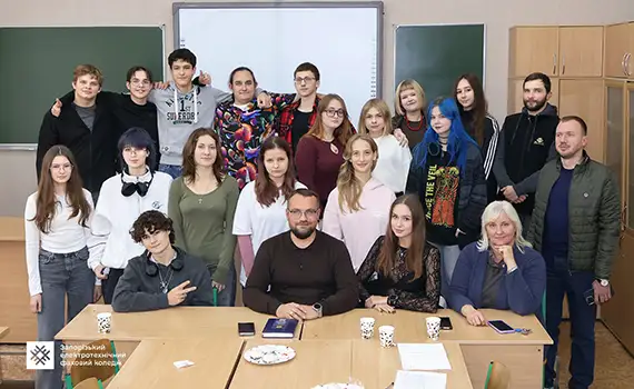 Представники студентського самоврядування під час зустрічі з керівництвом коледжу